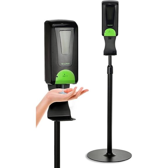 Alpine Touchless Hand Sanitizer Dispenser with Stand