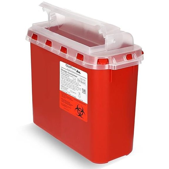 Oakridge Transparent Sharps Container 5.4 Quart