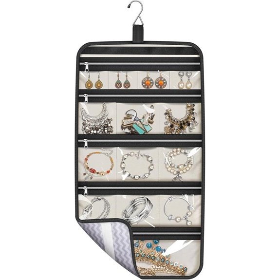 MISSLO Travel Jewelry Organizer with Pockets