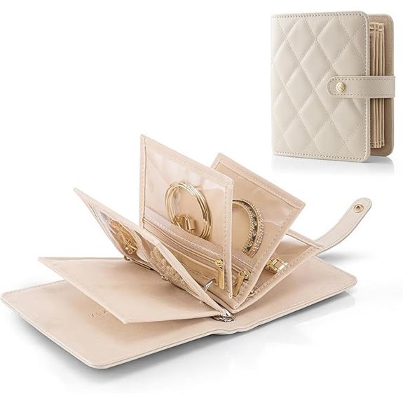 Vlando Travel Jewelry Organizer Case for Her