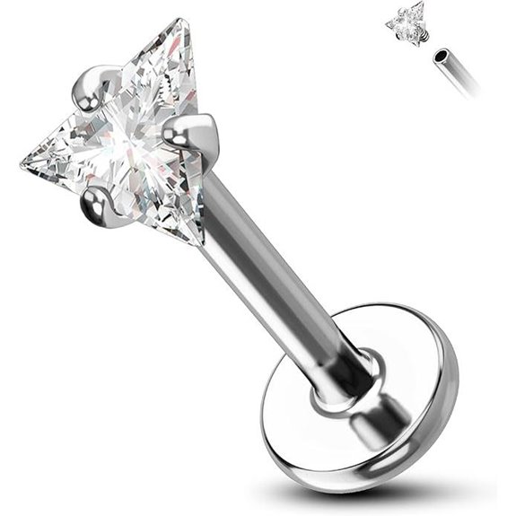 COCHARM Triangle CZ Helix & Cartilage Earrings