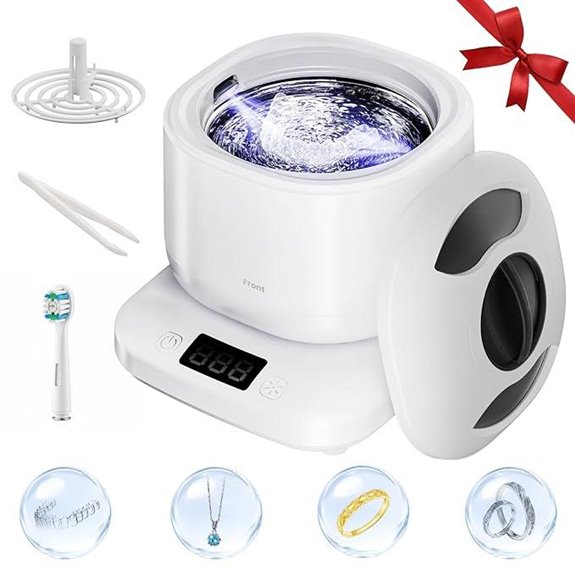 Ultrasonic Jewelry & Retainer Cleaner with U-V Light