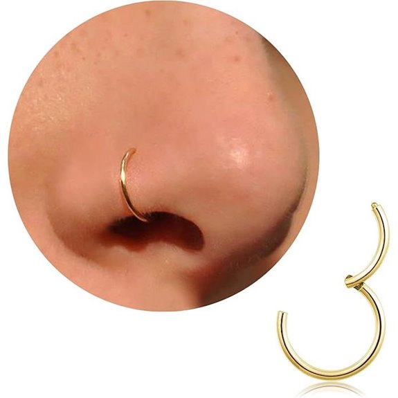 Titanium Nose Ring Hoop for Men and Women
