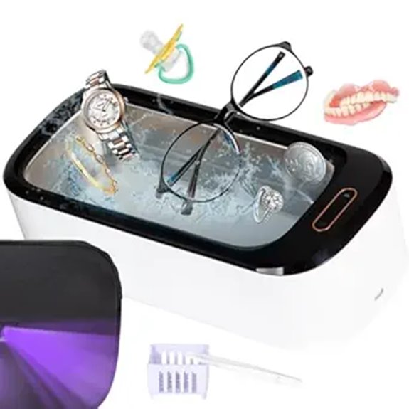 UV-C Ultrasonic Jewelry & Glasses Cleaner (46KHz)