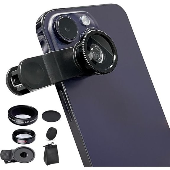 Universal 3-in-1 Smartphone Camera Lens Kit