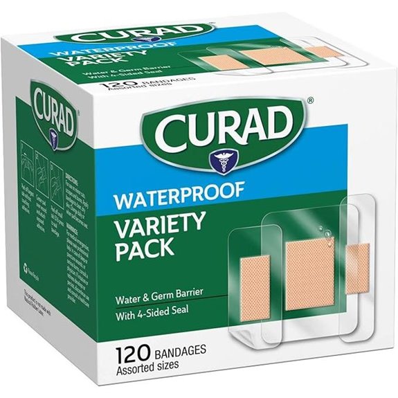 Curad Waterproof Bandage Pack with Assorted Sizes