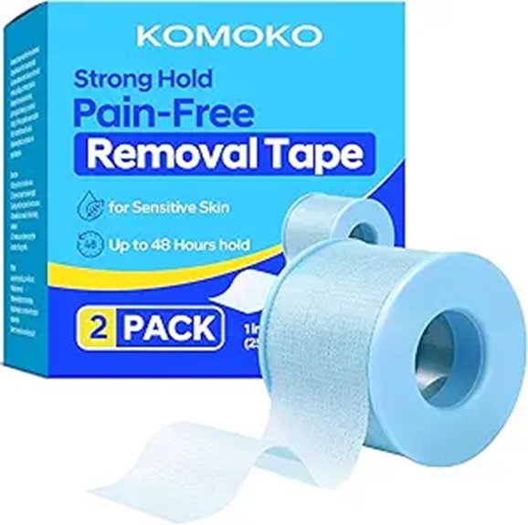 Komoko Medical Tape 2-Pack Waterproof & Hypoallergenic