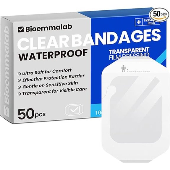Waterproof Clear Adhesive Bandages for Sensitive Skin