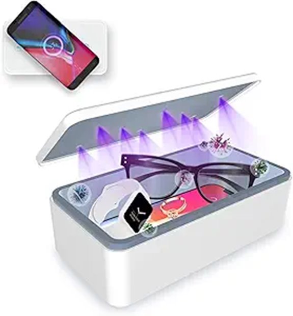 UV Light Sanitizer Box with Wireless Charging