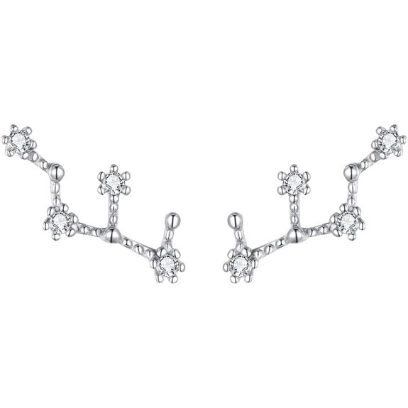 BriLove Sterling Silver Zodiac Constellation Earrings