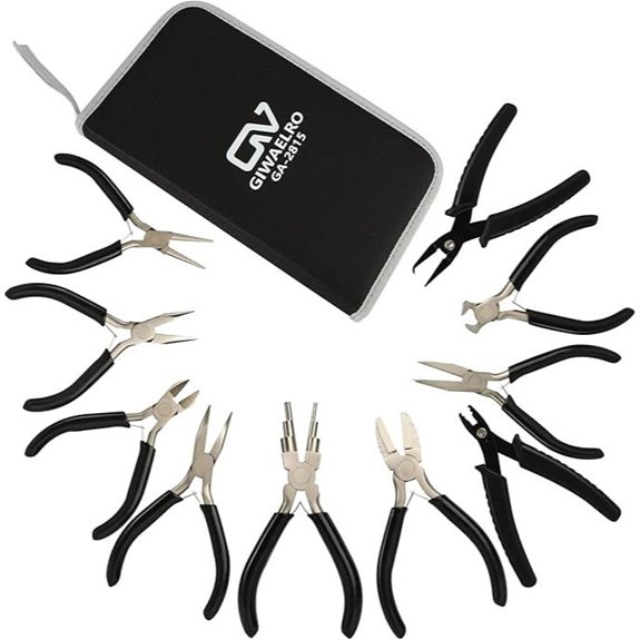 Jewelry Pliers Set 10 Pcs for Wire & Repair