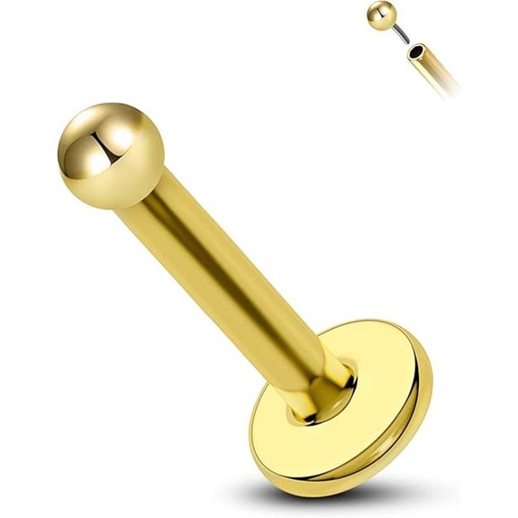 COCHARM 14K Gold Helix Cartilage Earring Stud