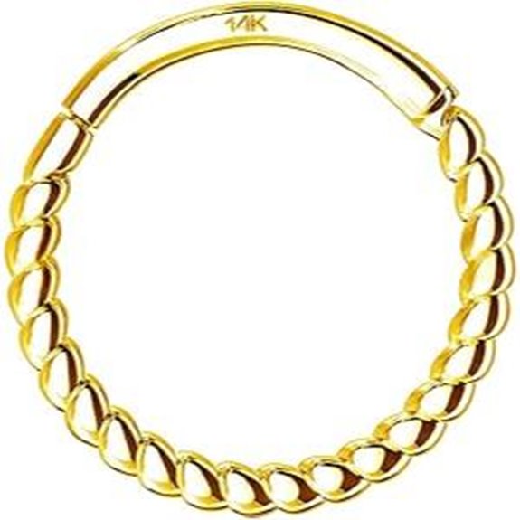 OUFER 14K Gold Helix & Septum Piercing Hoop