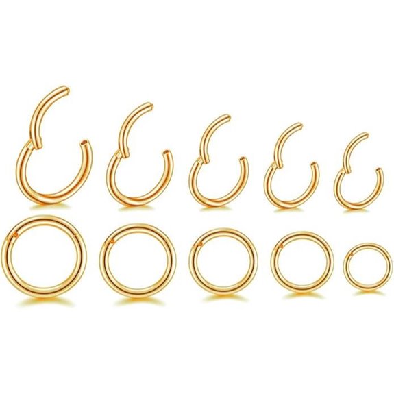 16G Surgical Steel Nose Ring Hoop Earrings for Women