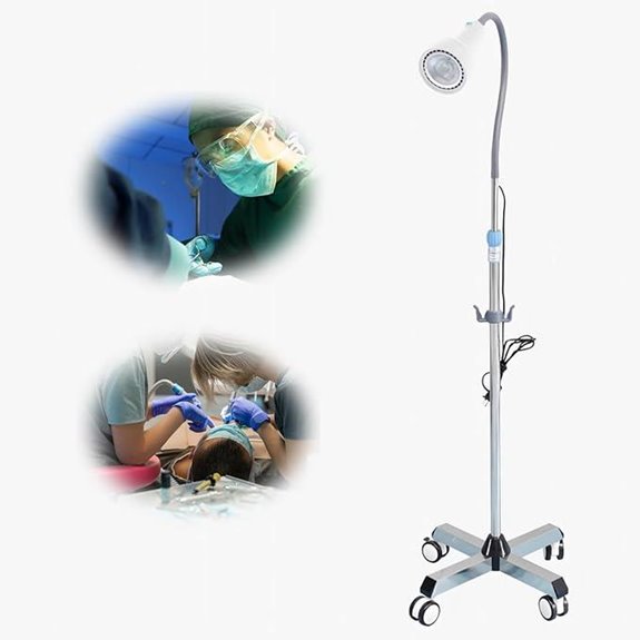 Medical Exam Lamp with 360° Rotation and LED Light