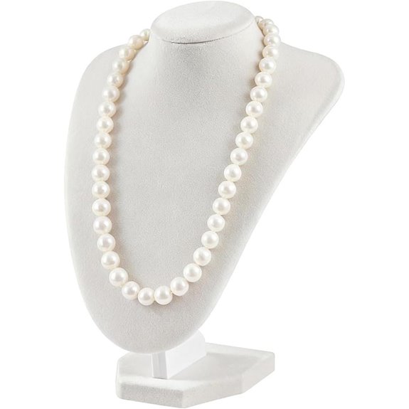 TENINYU 3D Necklace Display Stand with Velvet Bust