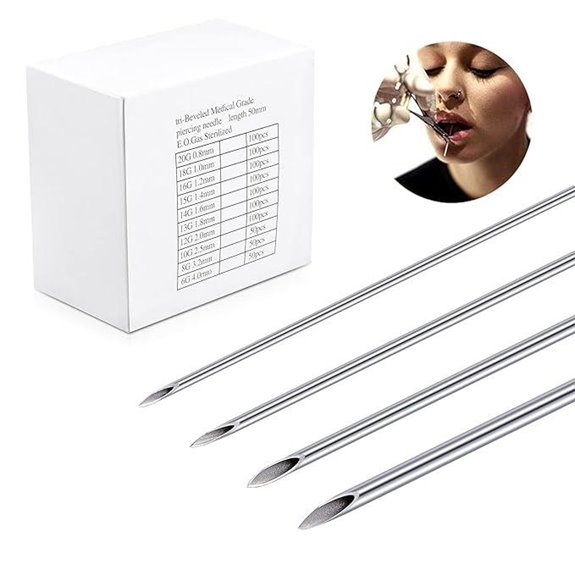 DJCIW 50PCS Mixed Gauge Piercing Needles