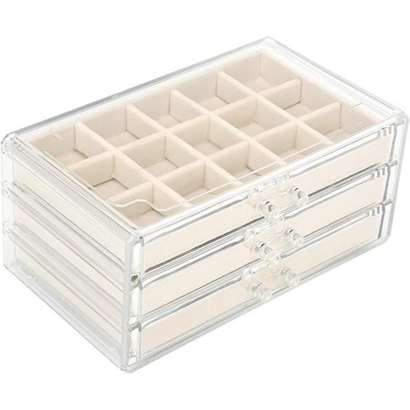 Acrylic Jewelry & Makeup Organizer with Drawers