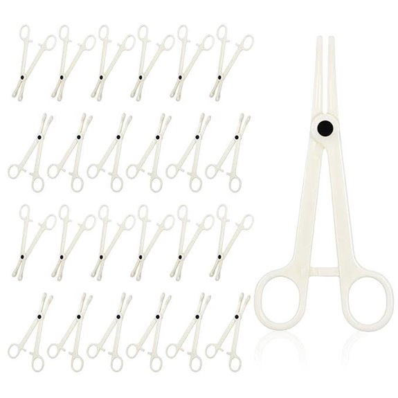 25 Pcs Piercing Clamps Set for Needles & Jewelry