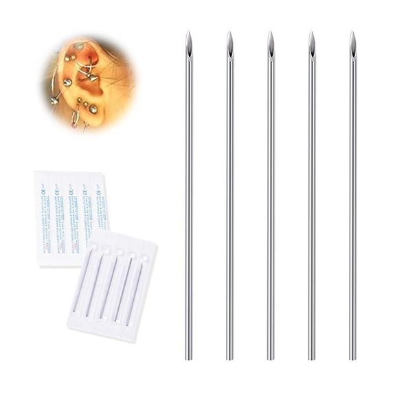 20G Disposable Body Piercing Needles (10 Pack)