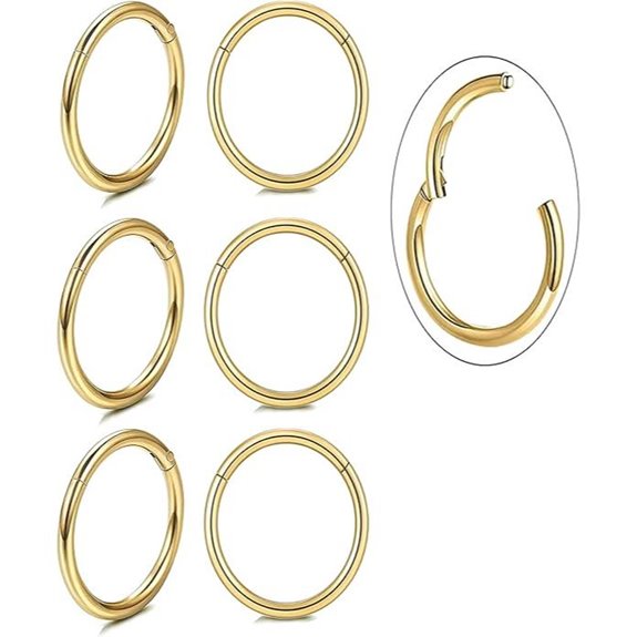 Dainty 18k Gold Plated Cartilage Hoop Earrings