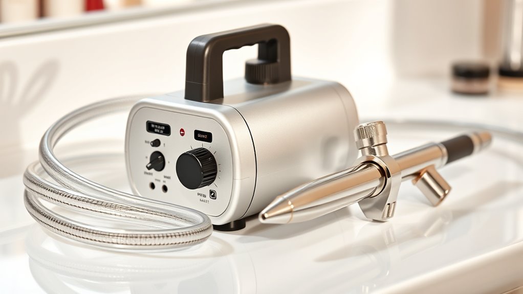 essential makeup compressor features