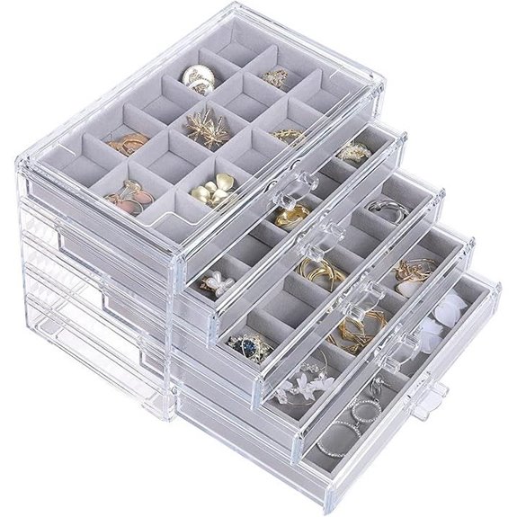 Misaya Jewelry Organizer with 5 Drawers