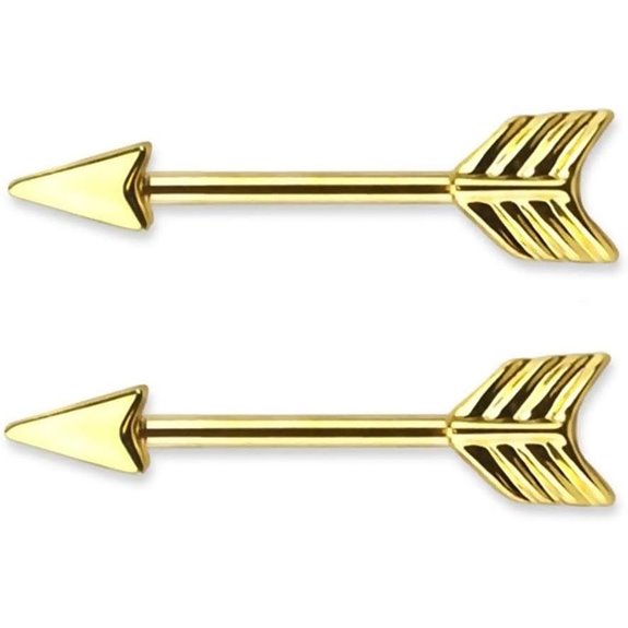 Forbidden Body Jewelry Arrow Nipple Piercing Barbells
