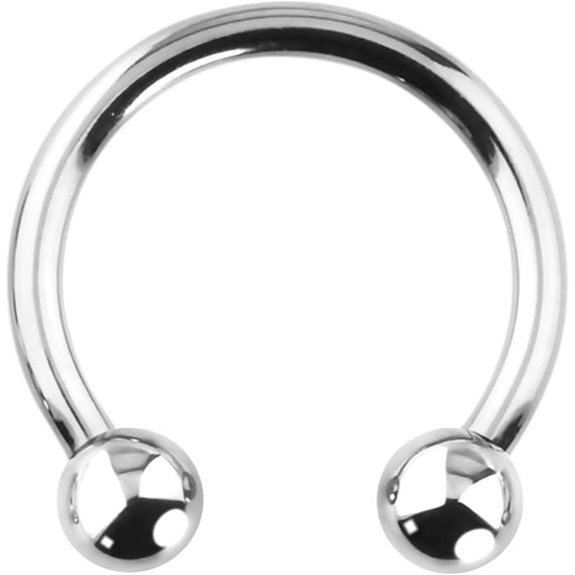 Forbidden Titanium Horseshoe Ring for Cartilage Septum