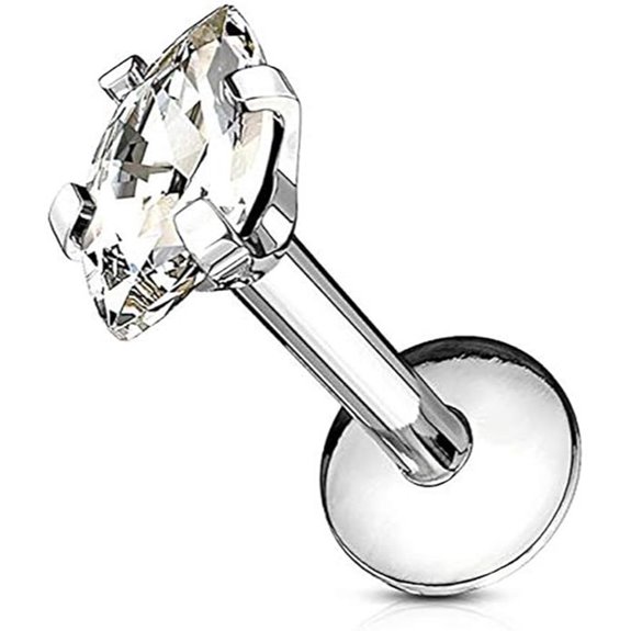 Forbidden Body Jewelry Tragus Earring and Labret Stud