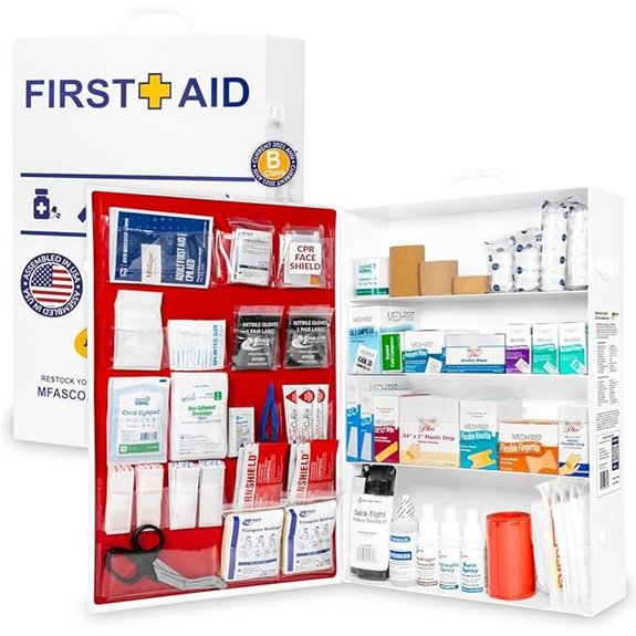 MFASCO 4-Shelf OSHA First Aid Kit with Tourniquet