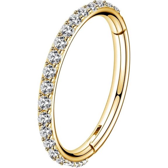 OUFER Gold Hoop Earrings with CZ and Cartilage Piercings