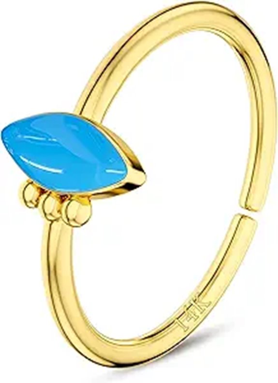 COCHARM 14K Gold Lip Labret Hoop and Earrings