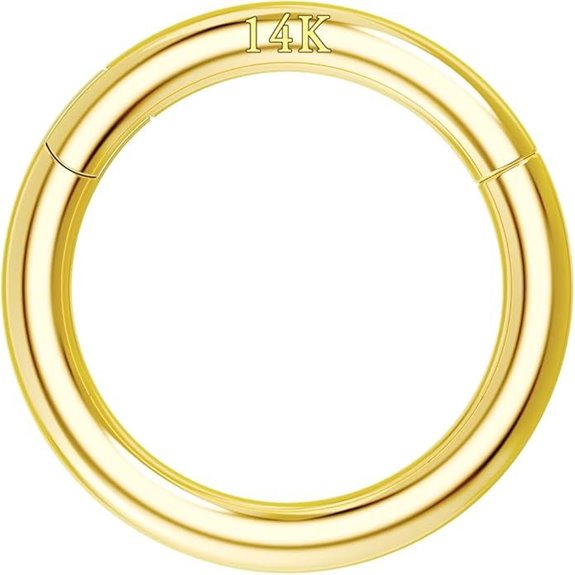 COCHARM 14K Gold Nose & Septum Rings (18g)