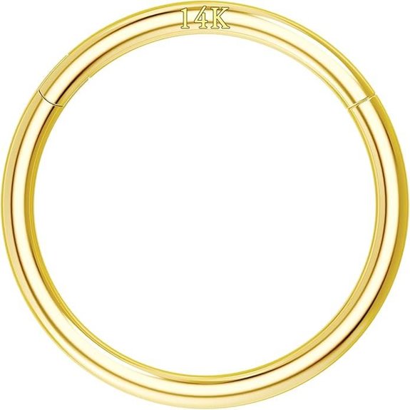 COCHARM 14K Gold Nose & Septum Rings 16-18G