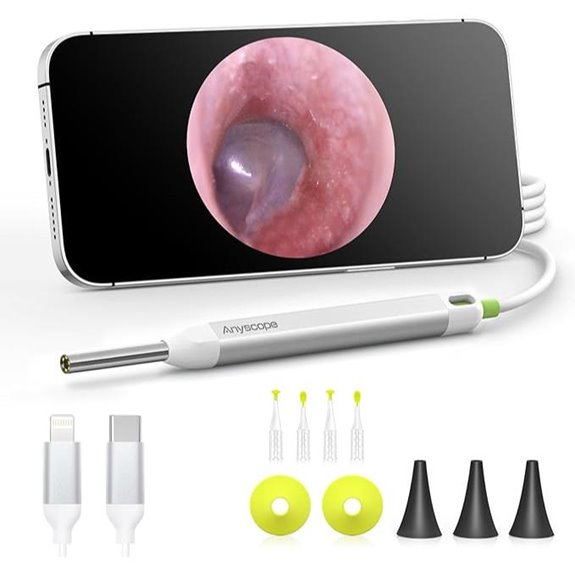 HD Digital Otoscope with Light and Ear Wax Tools