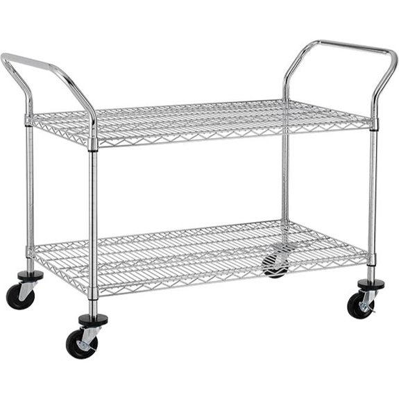 Finnhomy Heavy Duty 2-Tier Rolling Utility Cart