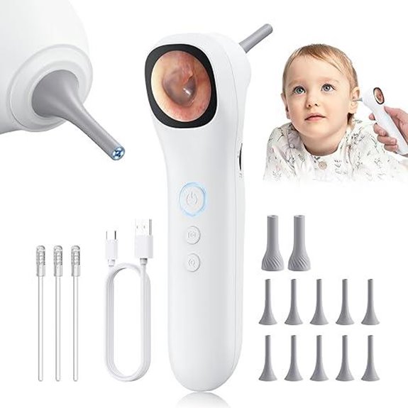 Ear Otoscope Camera with 1.21” Screen & 1080P Video