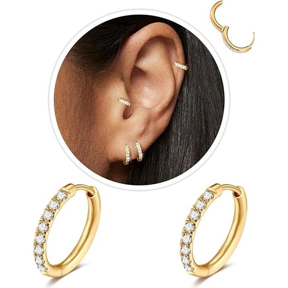 Small Hoop Earrings for Women Men Hypoallergenic Surgical Steel