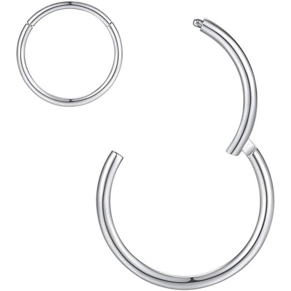 ORANGELOVE Hypoallergenic Nose Rings 20G–8G Steel Jewelry