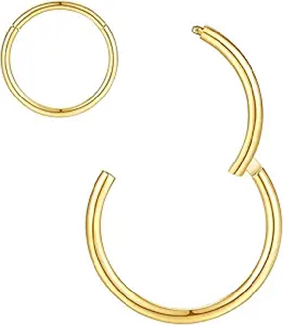 ORANGELOVE Hypoallergenic Nose Rings 16-20G Surgical Steel