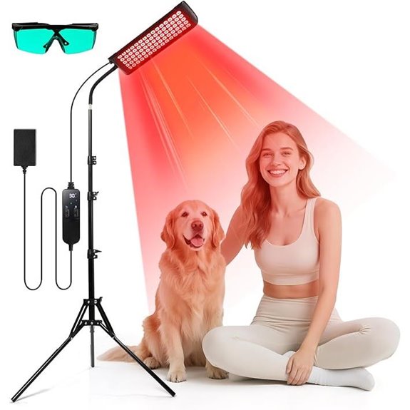 GMOWNW Infrared Light Therapy Lamp for Face & Body
