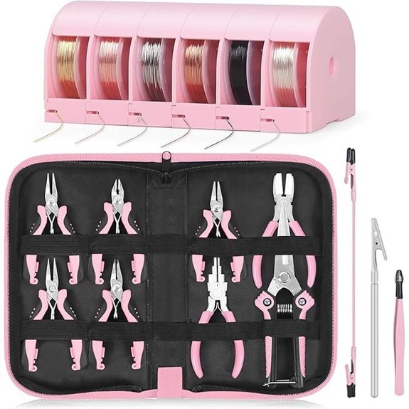Toolour Jewelry Pliers Set with Beading Wire Kit