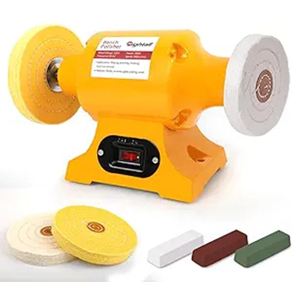 Jewelry Polisher & Buffer with Cloth Wheels and Polish