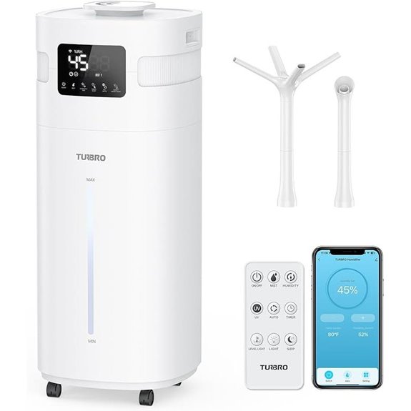 TURBRO WiFi Commercial Humidifier 20L 360° Nozzle