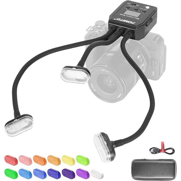 FOMITO LED Macro Ring Flash with Color Filters