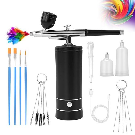 Airbrush Kit with Compressor for Nail Art and Makeup