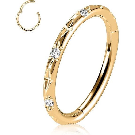 FUNLMO Piercing Jewelry Nose & Cartilage Hoop (16-20G)