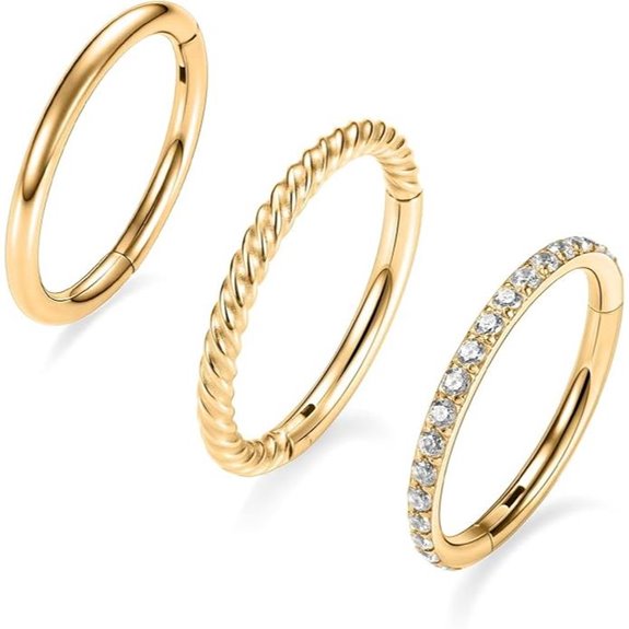 AROWRO Nose Rings Set for Cartilage and Septum