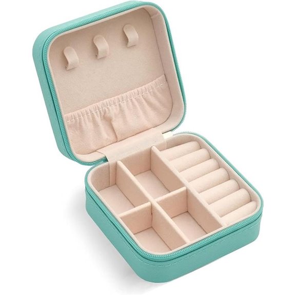 Mini Jewelry Travel Case for Rings Earrings Necklaces
